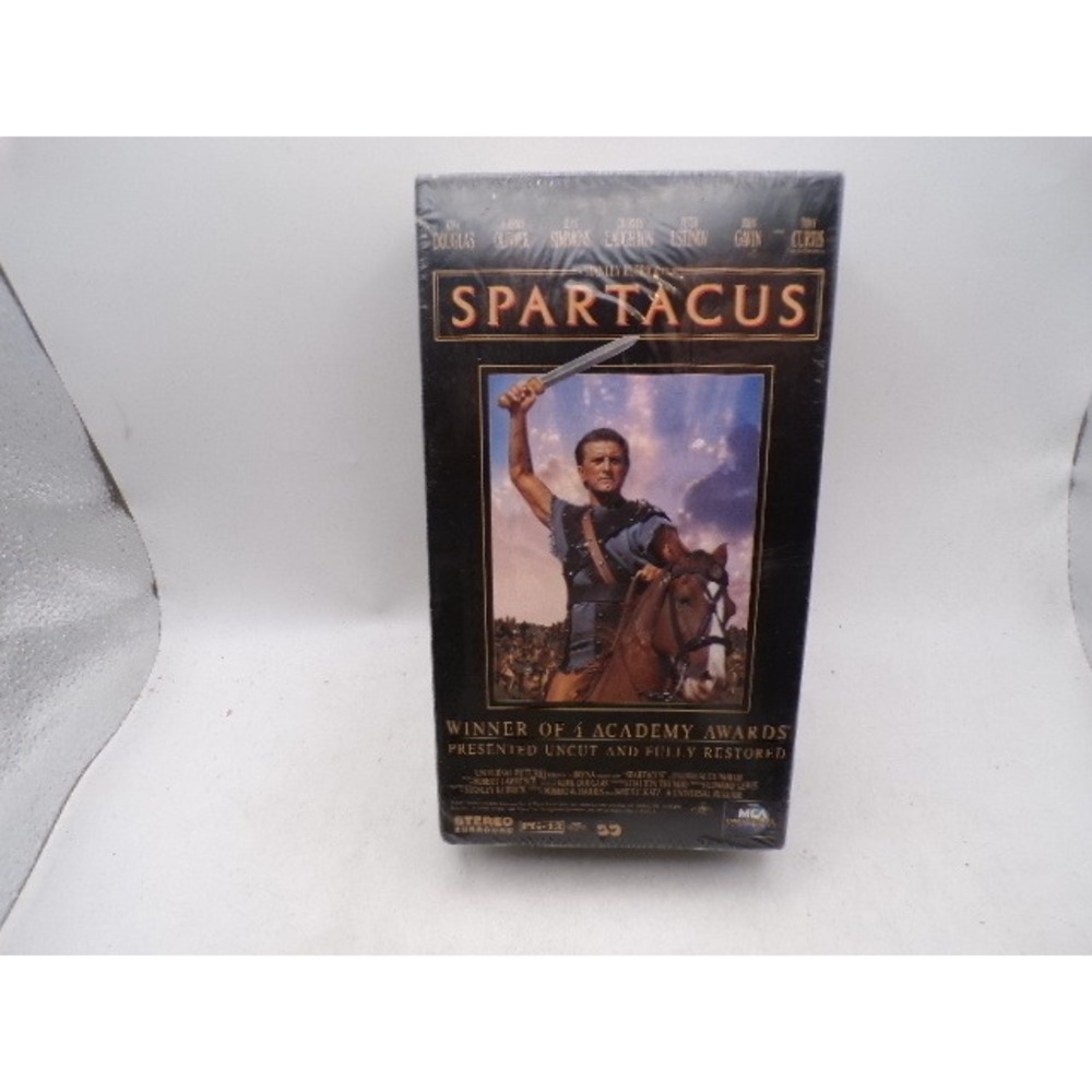 Spartacus VHS 1991 Factory Sealed Stanley Kubrick Restored Uncut Kirk Douglas